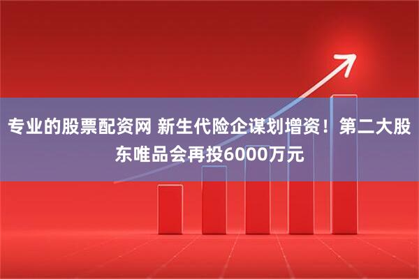 专业的股票配资网 新生代险企谋划增资！第二大股东唯品会再投6000万元