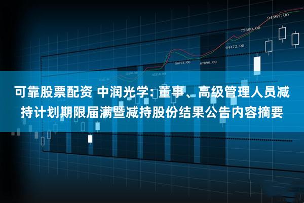 可靠股票配资 中润光学: 董事、高级管理人员减持计划期限届满暨减持股份结果公告内容摘要