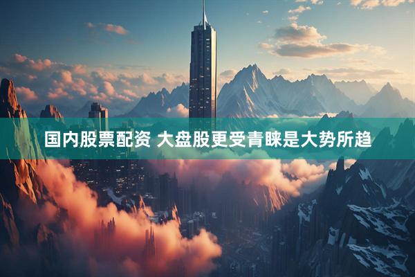 国内股票配资 大盘股更受青睐是大势所趋
